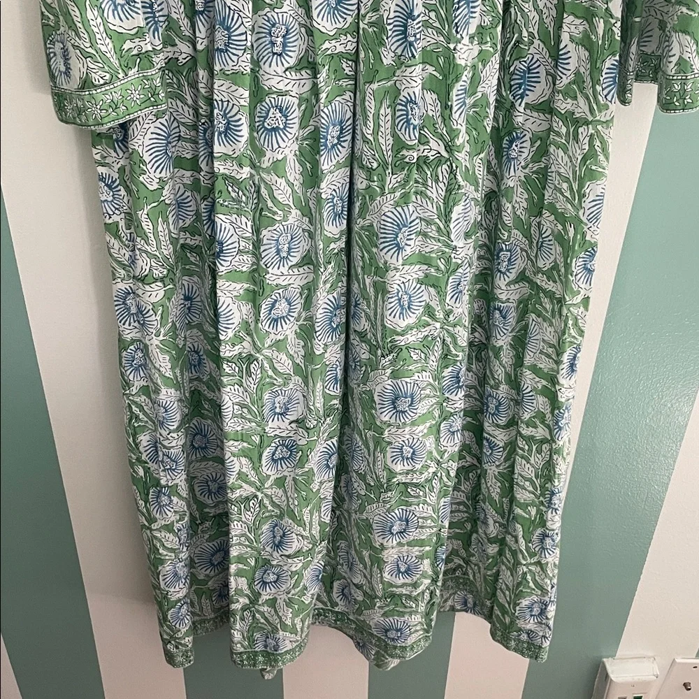 KARNI Floral Green and Blue Maxi Dress - Picture 10 of 11